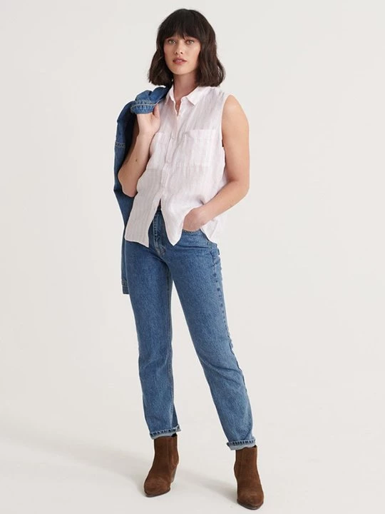 Foto van product Overhemdblouse Superdry donkerroze