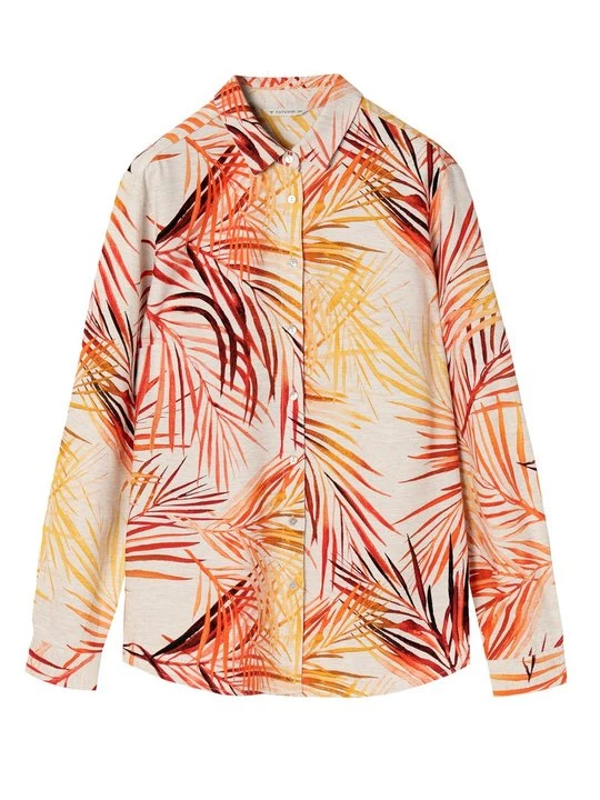 Foto van product Overhemdblouse Tatuum beige mêleerd