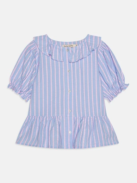 Foto van product Overhemdblouse The New Society lichtblauw