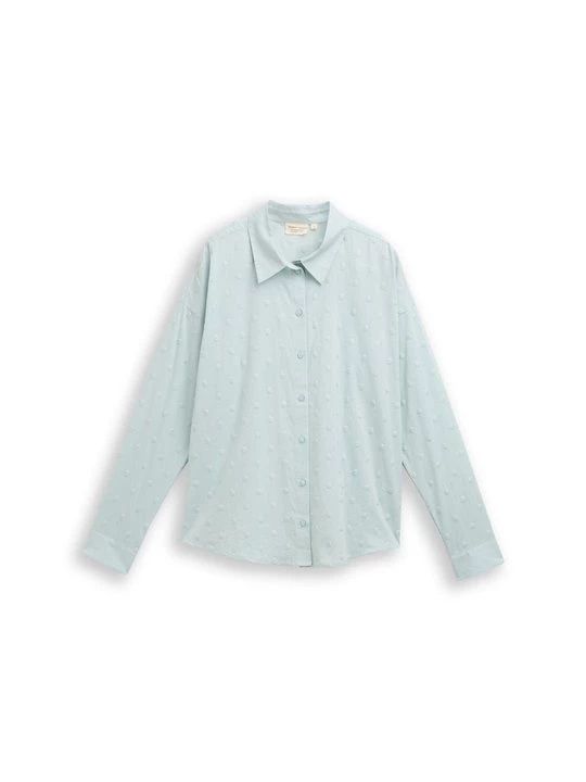 Foto van product Overhemdblouse Tom Tailor lichtblauw