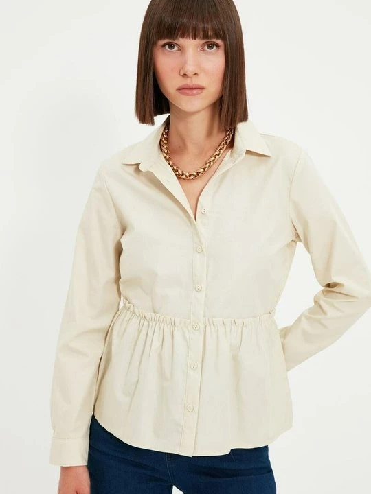 Foto van product Overhemdblouse Trendyol beżowy