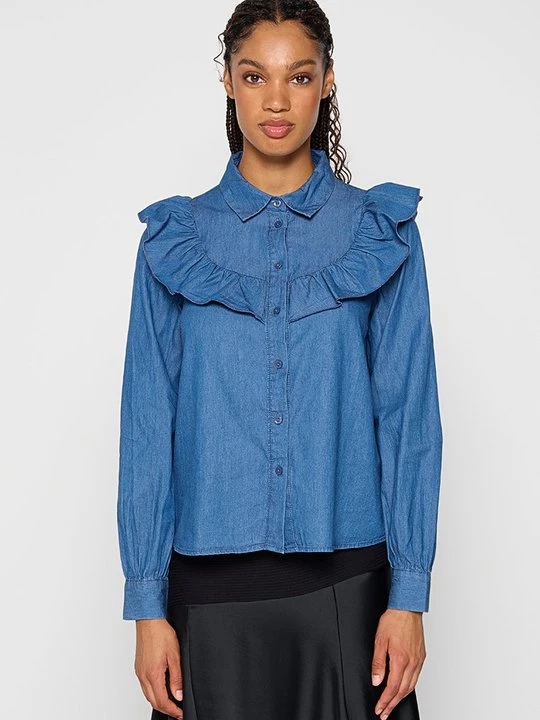 Foto van product Overhemdblouse Vero Moda koningsblauw
