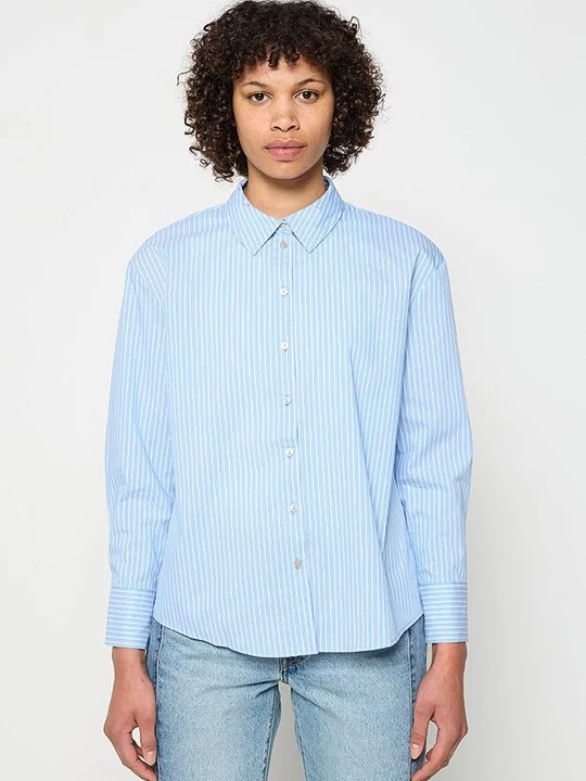 Foto van product Overhemdblouse Vero Moda koningsblauw gemêleerd