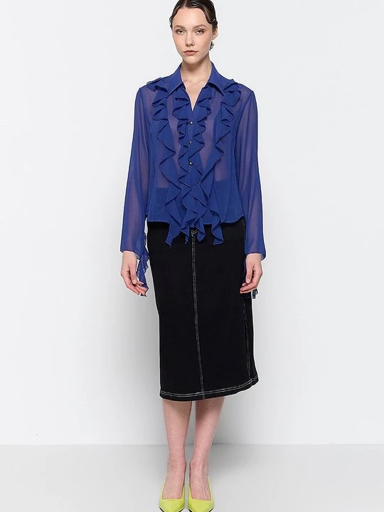 Foto van product Overhemdblouse Versace Jeans Couture blauw