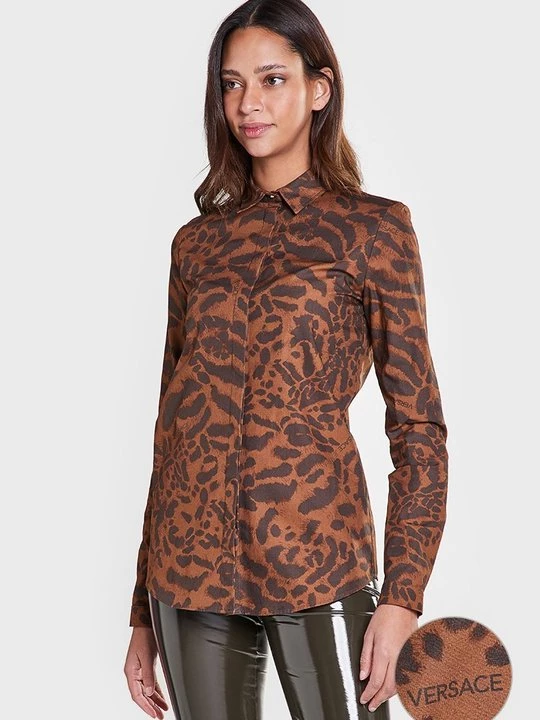 Foto van product Overhemdblouse Versace Jeans Couture bruin