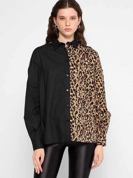 Foto van product Overhemdblouse Versace Jeans Couture bruin