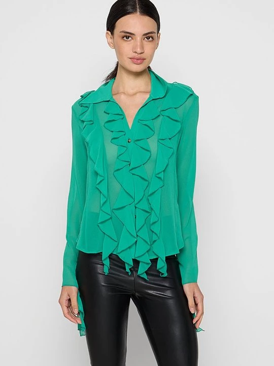 Foto van product Overhemdblouse Versace Jeans Couture groen