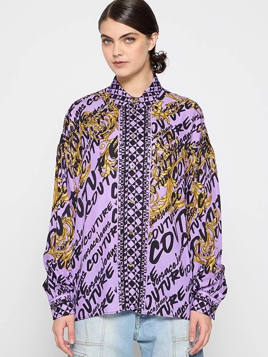 Foto van product Overhemdblouse Versace Jeans Couture lila