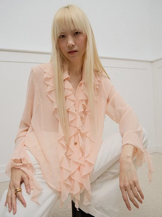 Foto van product Overhemdblouse Versace Jeans Couture roze