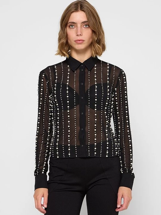 Foto van product Overhemdblouse Versace Jeans Couture zwart