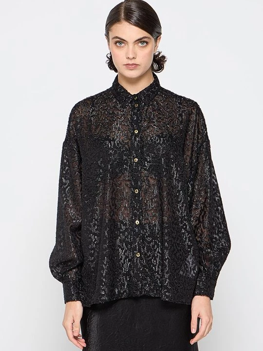Foto van product Overhemdblouse Versace Jeans Couture zwart