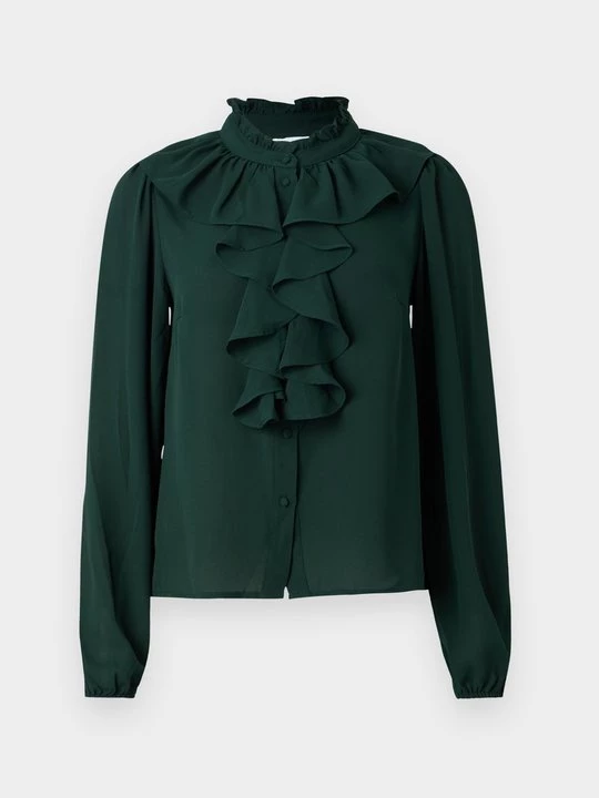 Foto van product Overhemdblouse Vila donkergroen