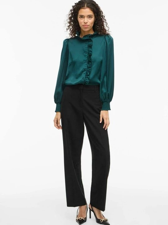 Foto van product Overhemdblouse Vila wintergroen