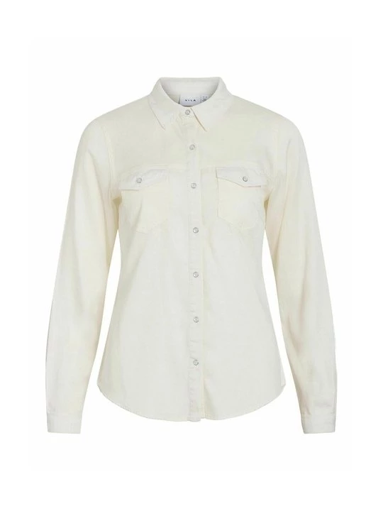 Foto van product Overhemdblouse Vila zandkleur