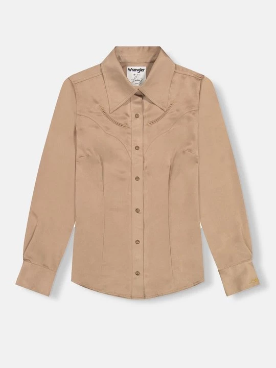 Foto van product Overhemdblouse Wrangler goudkleurig