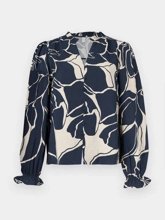 Foto van product Overhemdblouse Y.A.S donkerblauw