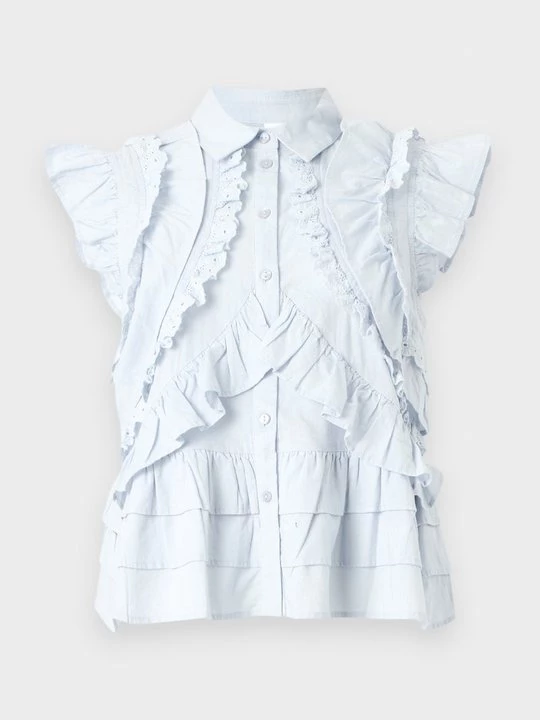 Foto van product Overhemdblouse Y.A.S lichtblauw