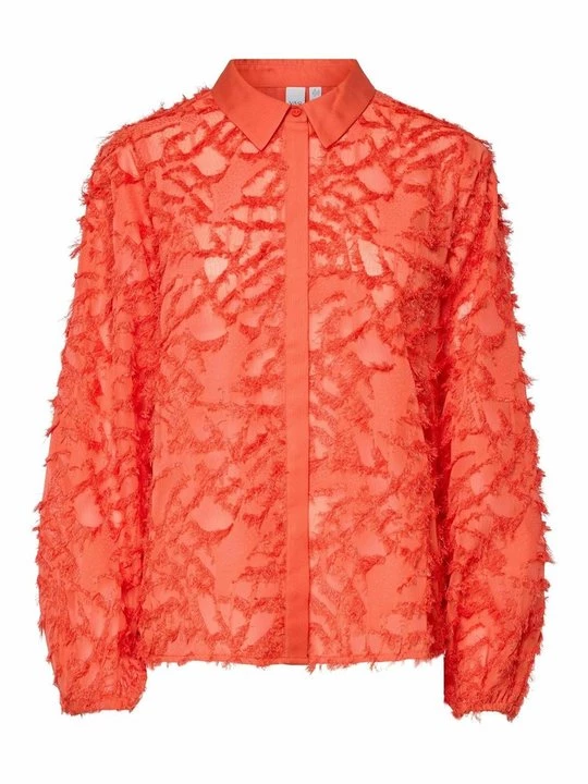 Foto van product Overhemdblouse Y.A.S lichtrood
