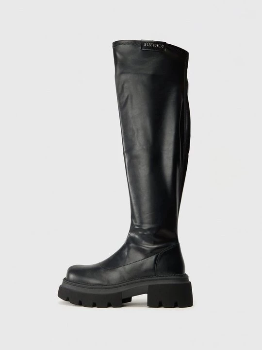 Foto van product Overknee laarzen Buffalo zwart
