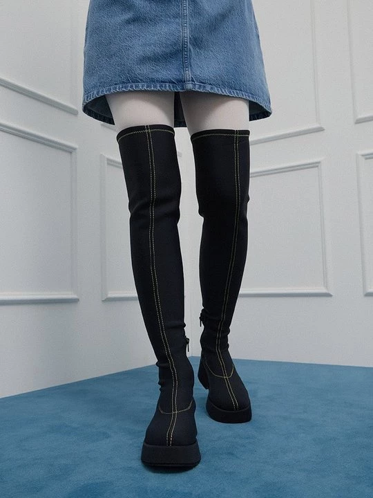 Foto van product Overknee laarzen Ganni zwart