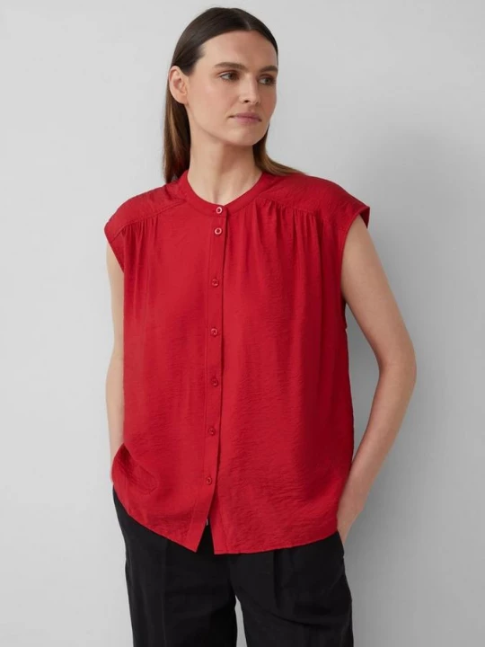 Foto van product Oversized blouse van een viscosemix s.Oliver rood