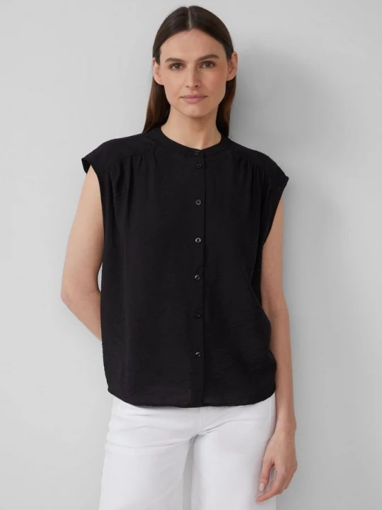 Foto van product Oversized blouse van een viscosemix s.Oliver zwart