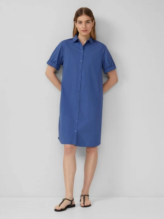 Foto van product Oversized blousejurk met gesmokt detail s.Oliver blauw