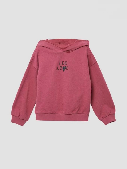 Foto van product Oversized hoodie met print op voor- en achterkant s.Oliver roze