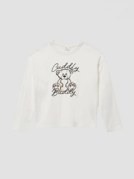 Foto van product Oversized longsleeve met print op de voorkant s.Oliver