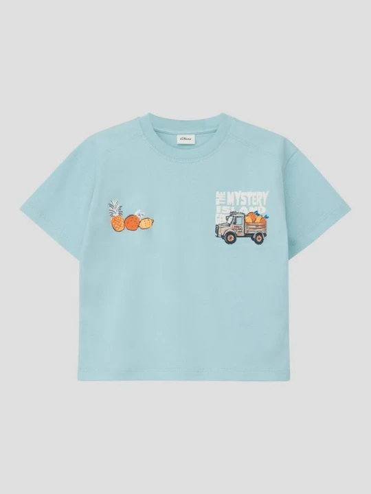 Foto van product Oversized shirt met print en naaddetail s.Oliver