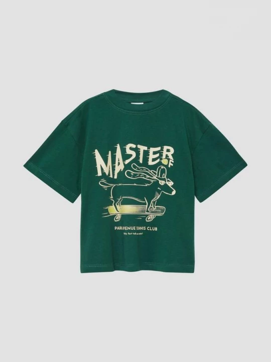 Foto van product Oversized shirt met print op de voorkant s.Oliver groen