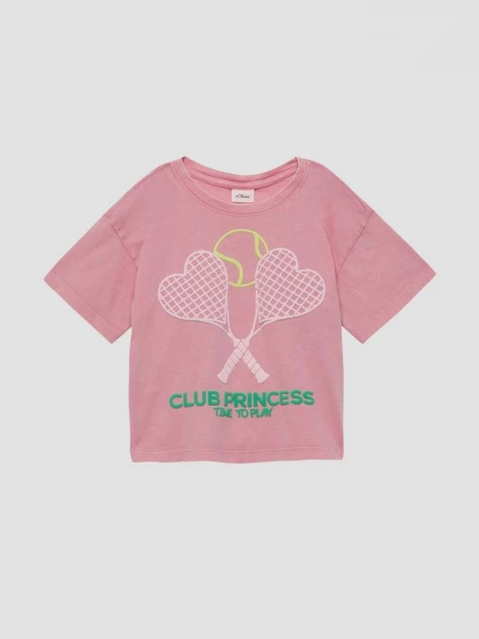 Foto van product Oversized shirt met print s.Oliver roze