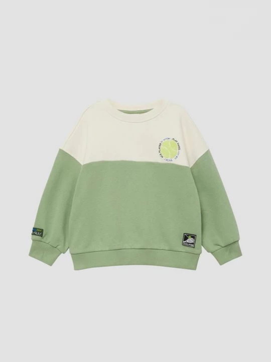 Foto van product Oversized sweatshirt met badstof borduursel en applicaties s.Oliver