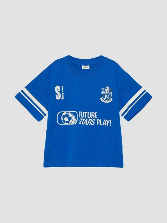 Foto van product Oversized T-shirt met print op de voorkant s.Oliver blauw