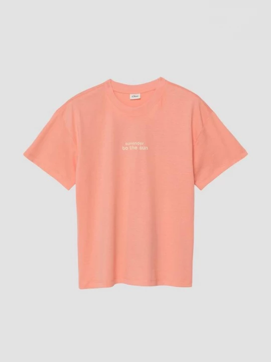 Foto van product Oversized T-shirt met print op voor- en achterkant s.Oliver