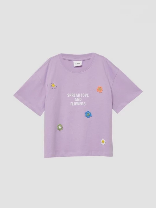 Foto van product Oversized T-shirt met print op voorzijde en applicaties s.Oliver