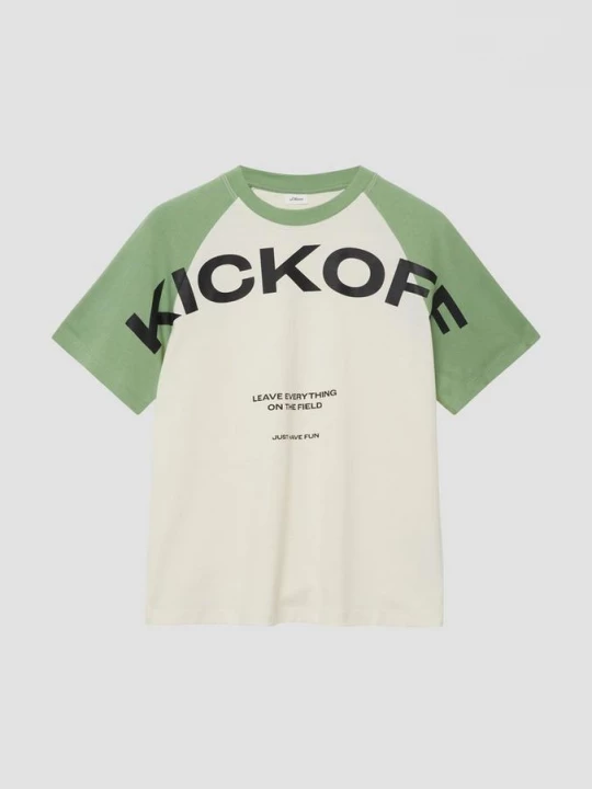 Foto van product Oversized T-shirt met raglanmouwen en print op de voorkant s.Oliver