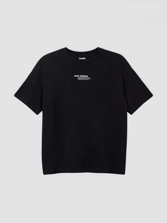 Foto van product Oversized T-shirt van getextureerde jersey s.Oliver zwart