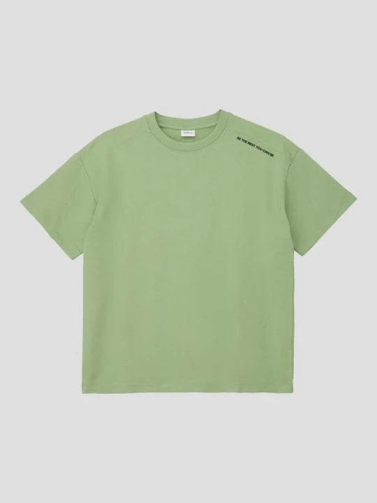 Foto van product Oversized T-shirt van licht felpa met naaddetail s.Oliver groen