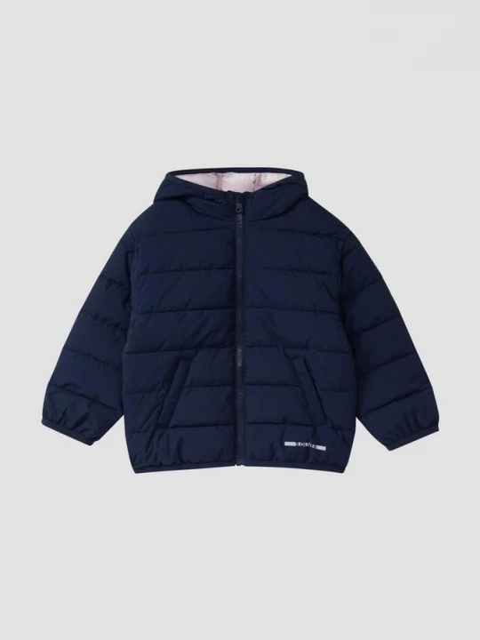 Foto van product Oversized unisex gewatteerd jack met capuchon s.Oliver blauw