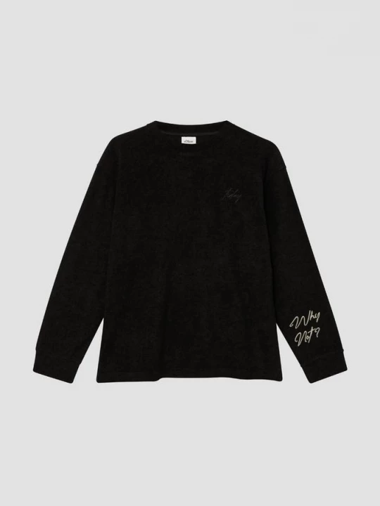 Foto van product Oversized warme lange mouw met textuur s.Oliver zwart
