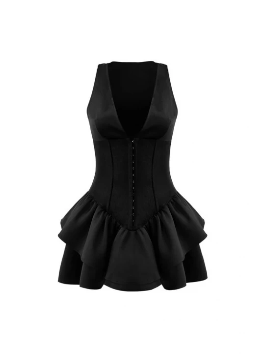 Foto van product OW Collection Cocktailjurk 'Augusta' zwart