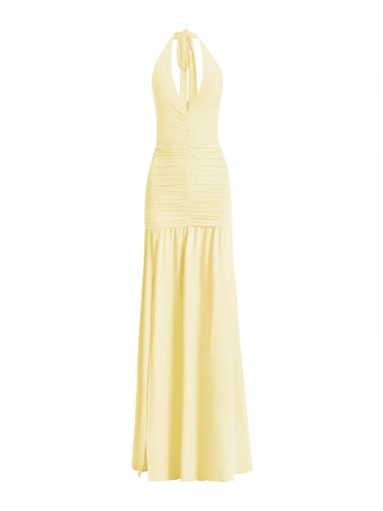 Foto van product OW Collection Cocktailjurk ' AVEN ' geel