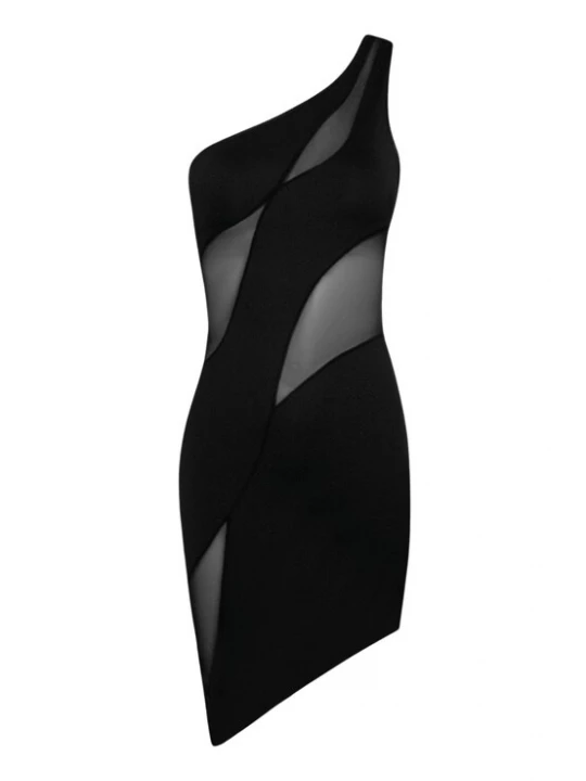 Foto van product OW Collection Cocktailjurk 'Curve' zwart