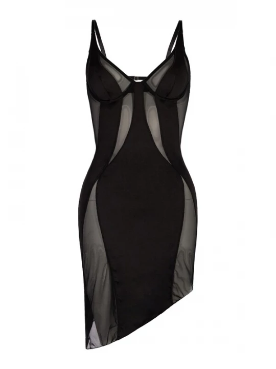 Foto van product OW Collection Jurk 'SWIRL' zwart