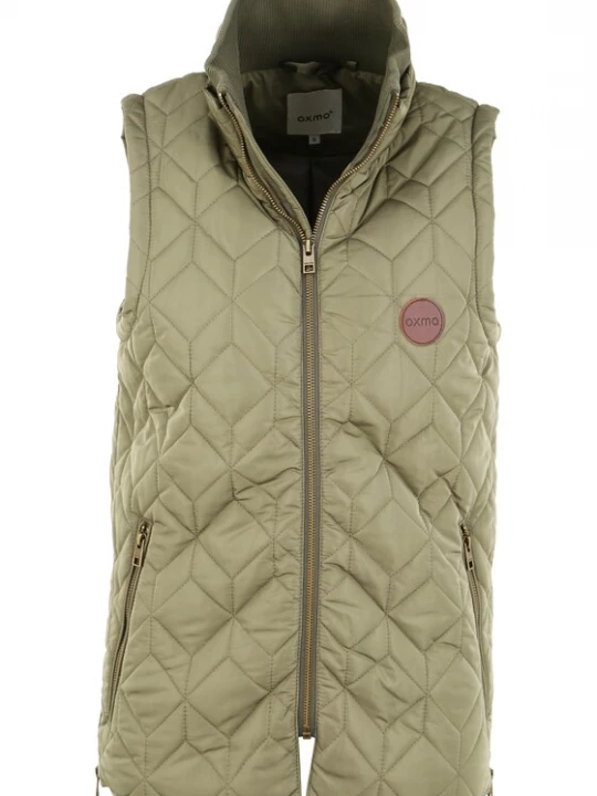 Foto van product Oxmo Bodywarmer 'Alita' bruin / groen / olijfgroen / donkergroen