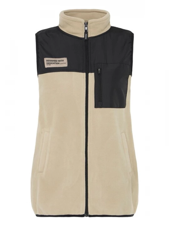 Foto van product Oxmo Bodywarmer ' OXNETE FLEECE ' sand