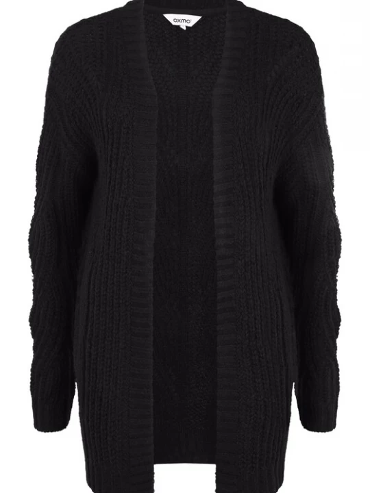 Foto van product Oxmo Gebreid vest 'Cle' zwart