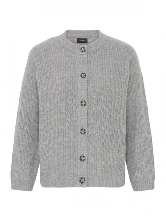 Foto van product Oxmo Gebreid vest grijs