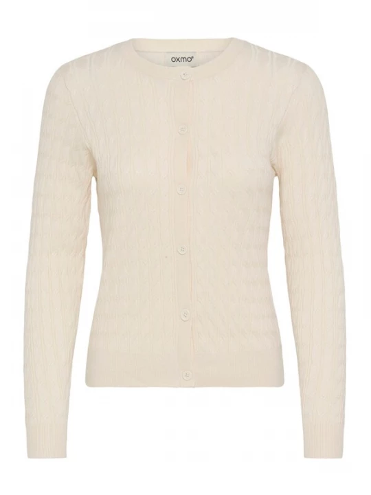 Foto van product Oxmo Gebreid vest 'Isasja' lichtbeige